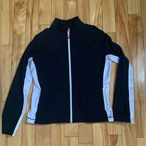 Lululemon Women's Vintage Black and White Zip Jacket